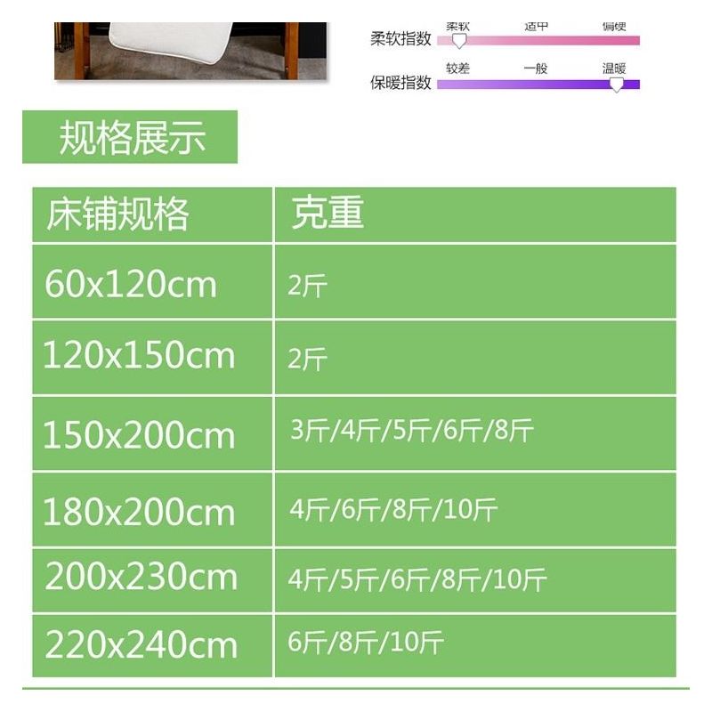 新疆棉花被子冬被春秋被芯棉絮床垫被褥单双人学生棉花胎