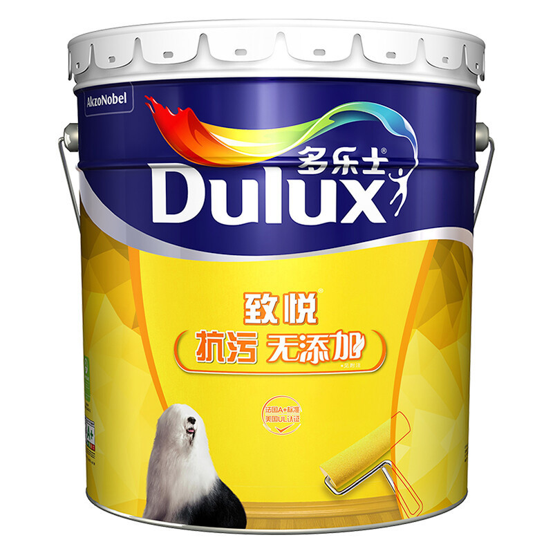多乐士(Dulux)致悦抗污无添加内墙乳胶漆 油漆涂料 墙面漆A745 18L