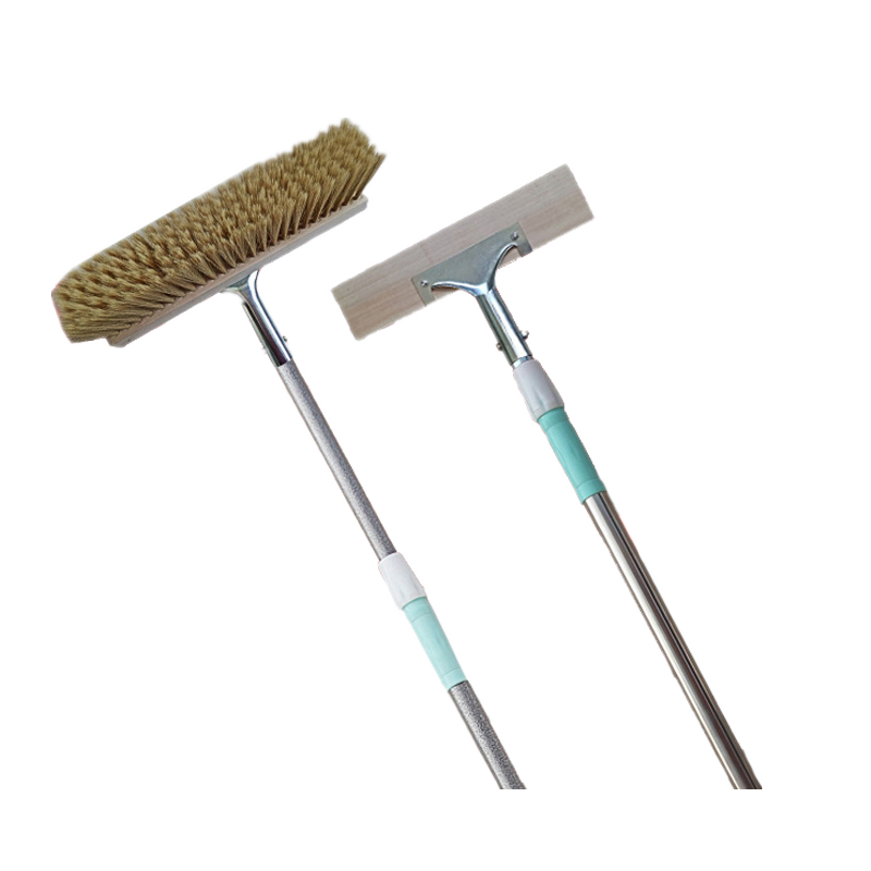 长杆软毛刷洗车刷 1.3米钢+25cm刷头 套高清大图