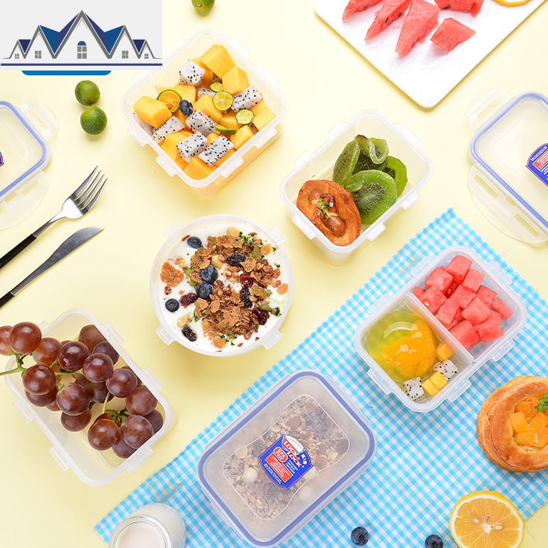 保鲜盒套装 微波炉饭盒便当盒餐盒冰箱收纳盒塑料密封盒 三维工匠高清大图
