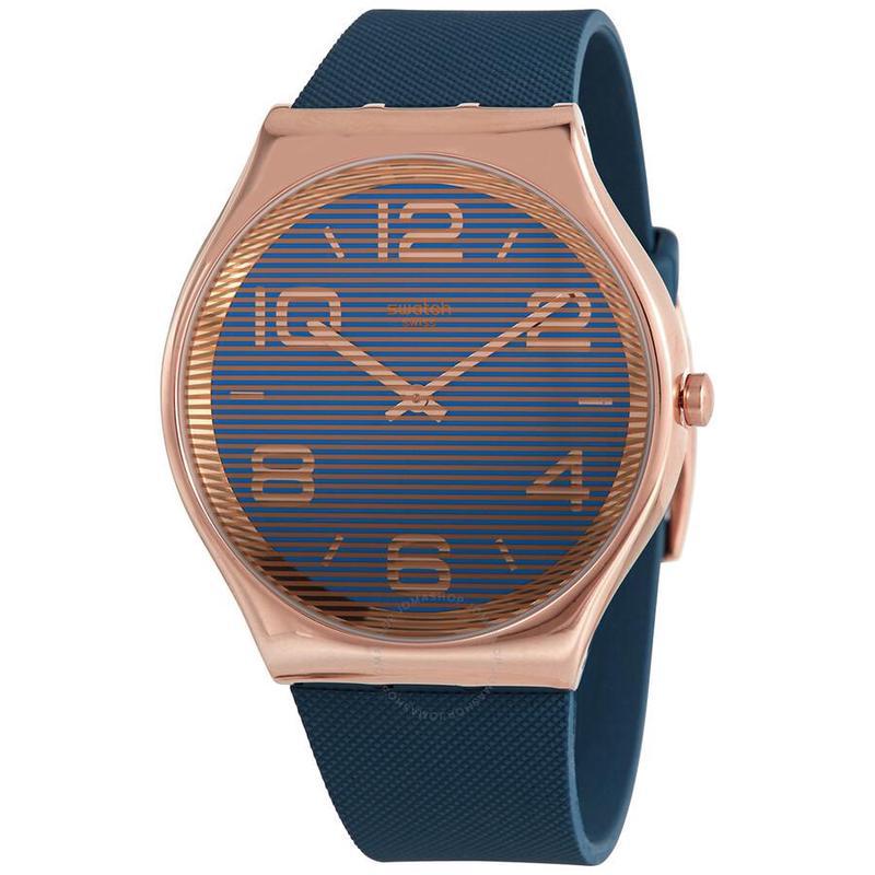 斯沃琪swatch瑞士手表22年新款nighttrick时尚百搭简约橡胶带石英表男