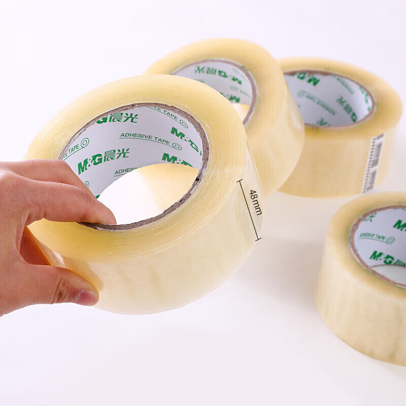 晨光封箱胶带48mm*100y6卷耐磨粘性强普惠普透款AJD95784高清大图