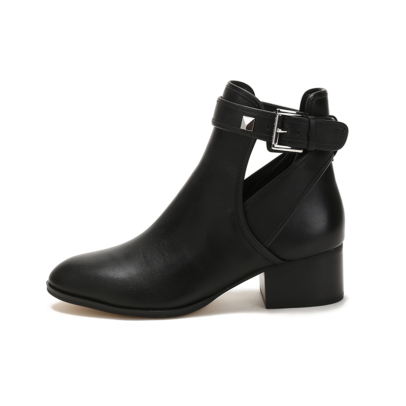 迈克科尔斯michaelkorsmk女鞋皮革britton粗跟靴子短靴40t1btme5l