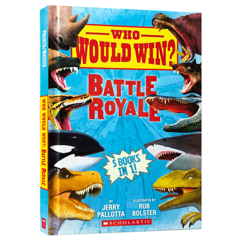 [醉染正版]猜猜谁会赢 大逃杀 英文原版 精装 Who Would Win? Battle Royale 食物链认知 学图片