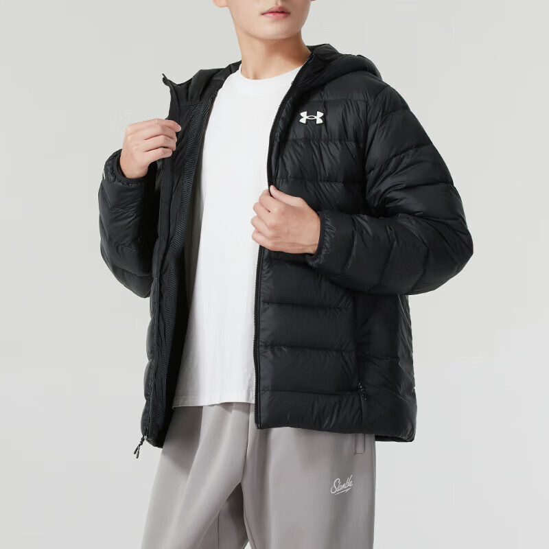 安德玛(Under Armour)男子新款运动跑步训练休闲户外加厚保暖羽绒服1385837-001 ZP