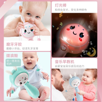 婴幼儿玩具0-1-2岁手抓握可啃咬新生的儿宝宝玩具3-6-12个月早教 牙胶音乐拨浪鼓【贝尔蓝】+敲琴+不倒翁+蜜蜂摇铃