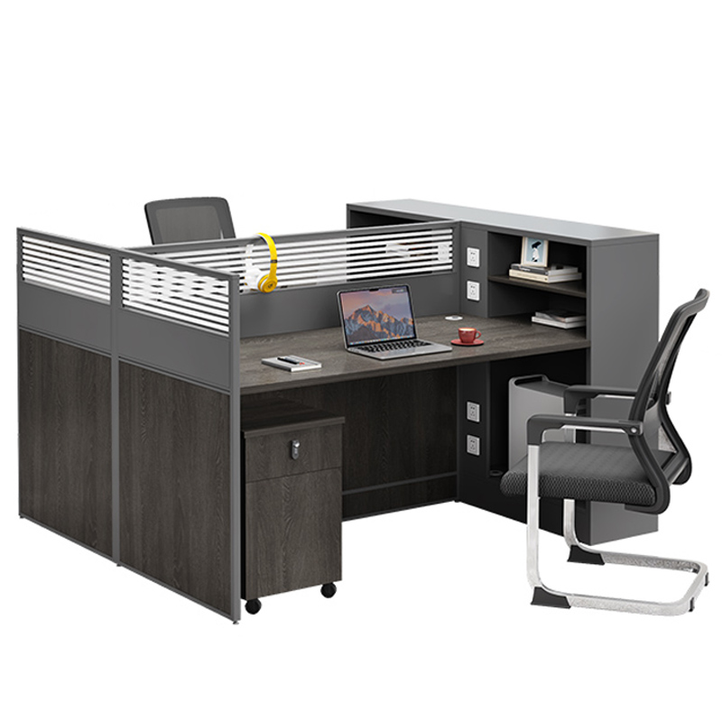 芙瑞塔办公桌 对面双人位+椅柜套高清大图