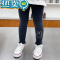 绿彩虹光女童一体绒内搭裤加绒加厚黑色修身花边秋冬季女宝宝幼儿园长裤子
