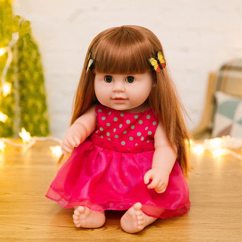 景荣智能早教发声洗澡软胶仿真婴儿布洋娃娃睡娃宝宝安抚女孩公仔玩具