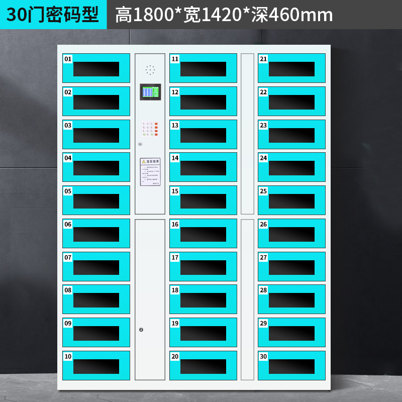 DXBG平板电脑存放柜手机电脑寄存电子存包柜智能刷卡多门柜30门电脑存放柜(密码型)