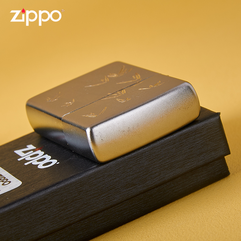 [苏宁自营]Zippo之宝煤油打火机节节高富贵竹新款创意火机祝福男士自用送礼zippo
