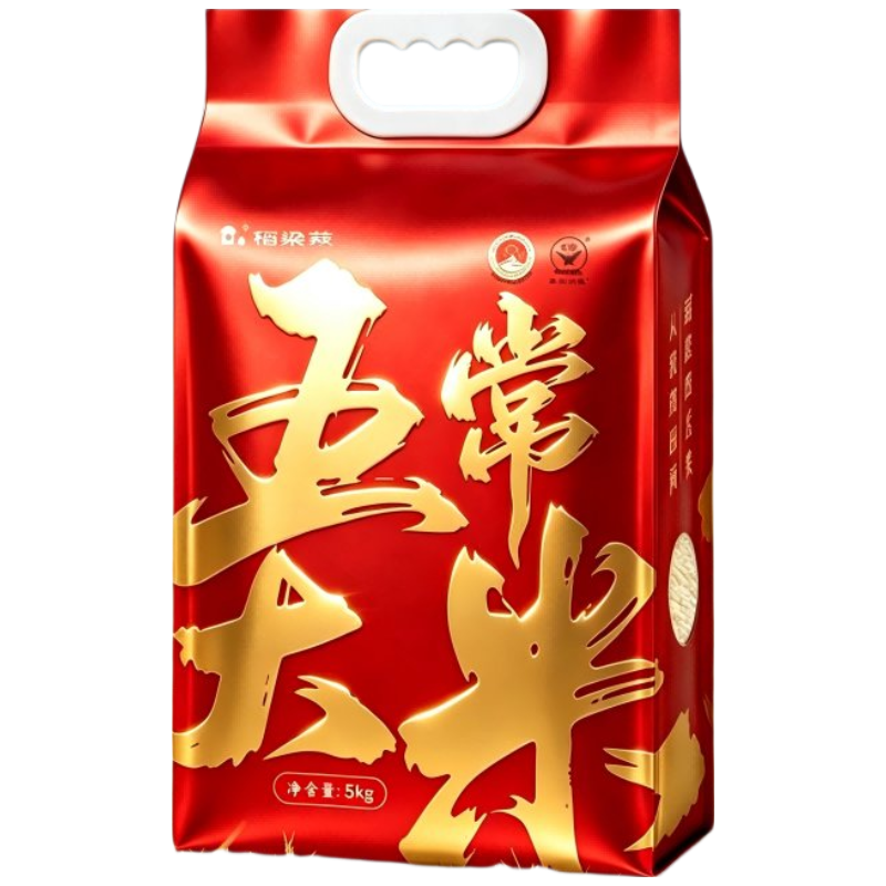 稻梁菽 五常稻花香 谷粒前行 袋装5kg
