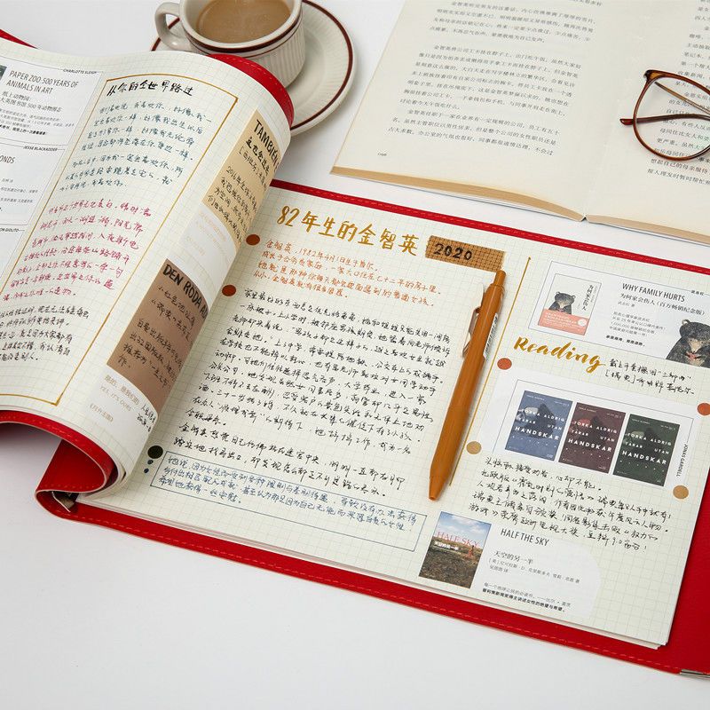 a4活页本思维导图5mm方格网格本康奈尔笔记本软皮工作办公记事本 a4