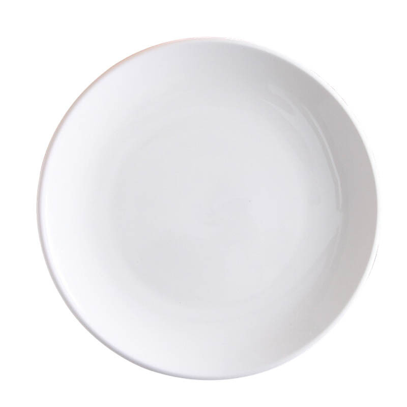 LICHEN景德镇骨瓷餐具纯白陶瓷盘碟菜盘子10英寸月光盘 直径26.5cm大盘子