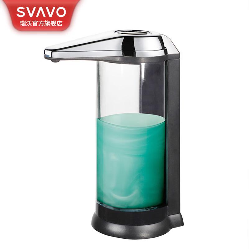 瑞沃(SVAVO)洗手机自动感应皂液器超市酒店洗手台洗手液机台置给皂器 V-470 铬色单位:个