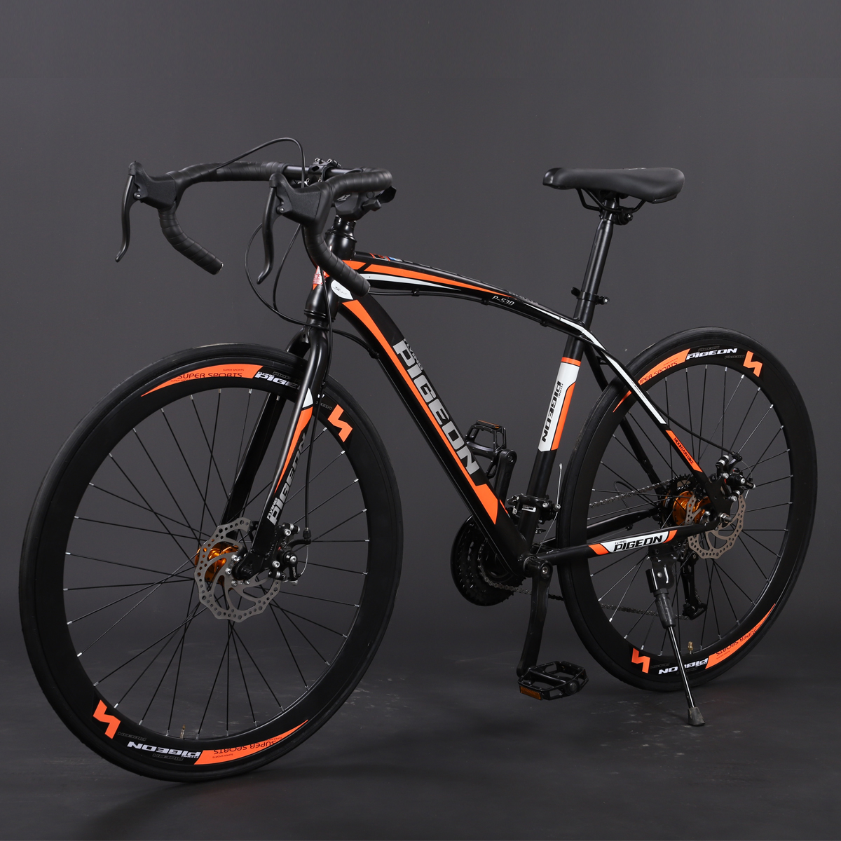 飞鸽公路车700c变速碟刹男女式自行车学生单车