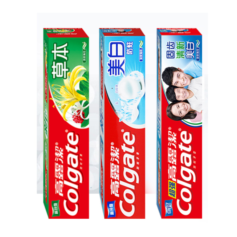 高露洁(Colgate) 牙膏草本 超强2支+美白+草本 (共560g)