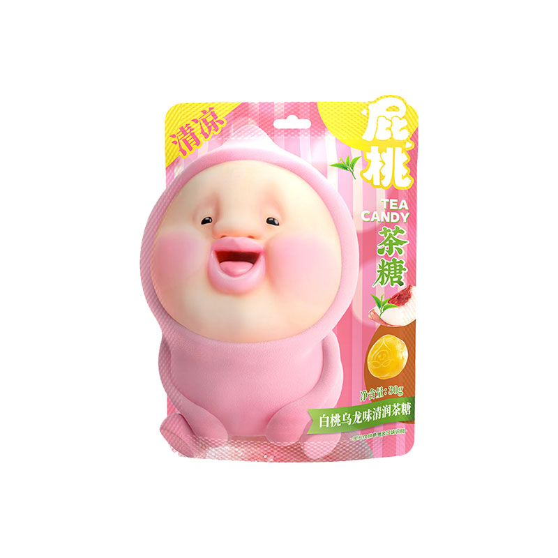 屁桃清新口气薄荷糖水果茶糖宝宝小众可爱糖果提神伴手礼网红喜糖高清大图