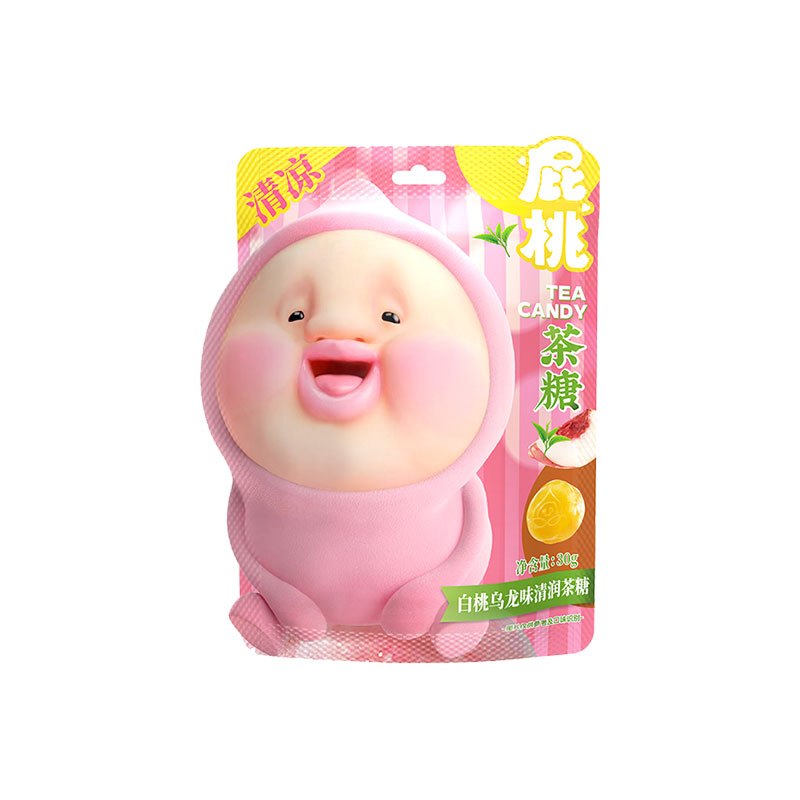 屁桃清新口气薄荷糖水果茶糖宝宝小众可爱糖果提神伴手礼网红喜糖