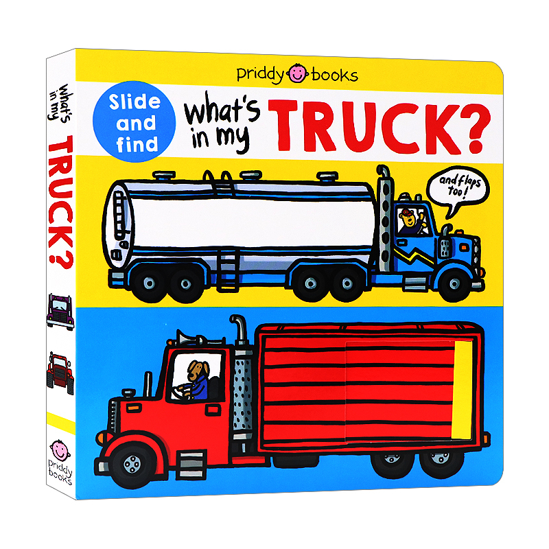 [正版]卡车的组成 英文原版 What’s in my Truck? 机关操作纸板书 交通工具 儿童启蒙认知识物 儿