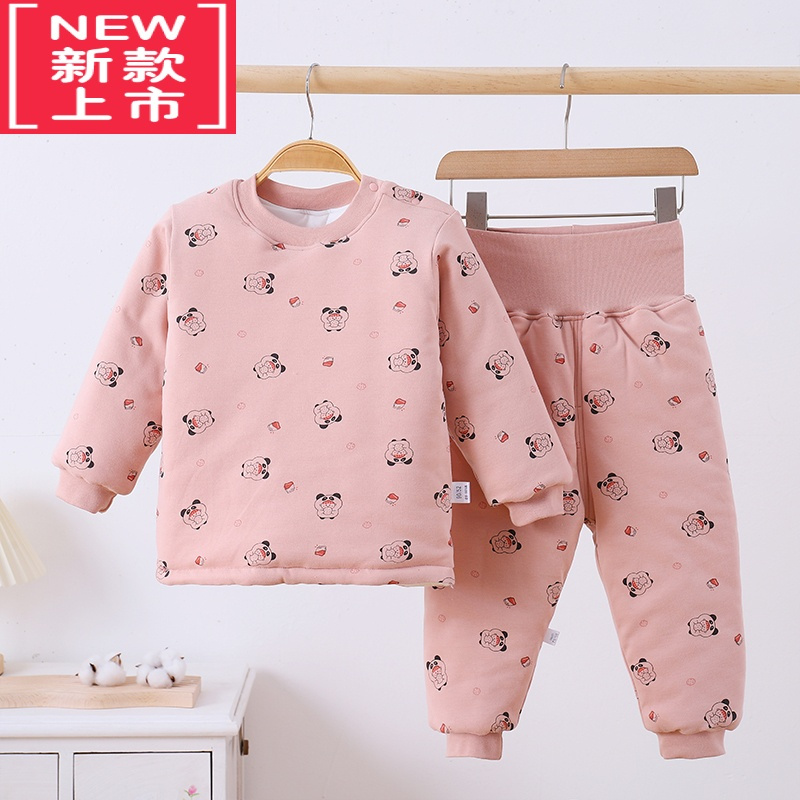 可莉允婴儿衣服连体衣秋冬新生儿外出夹棉保暖哈衣套装冬装加厚棉服宝宝