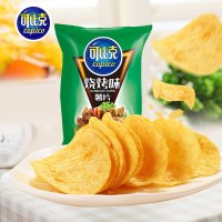 可比克 薯片烧烤味60gx8袋装 休闲零食 香脆膨化薯片食品小吃
