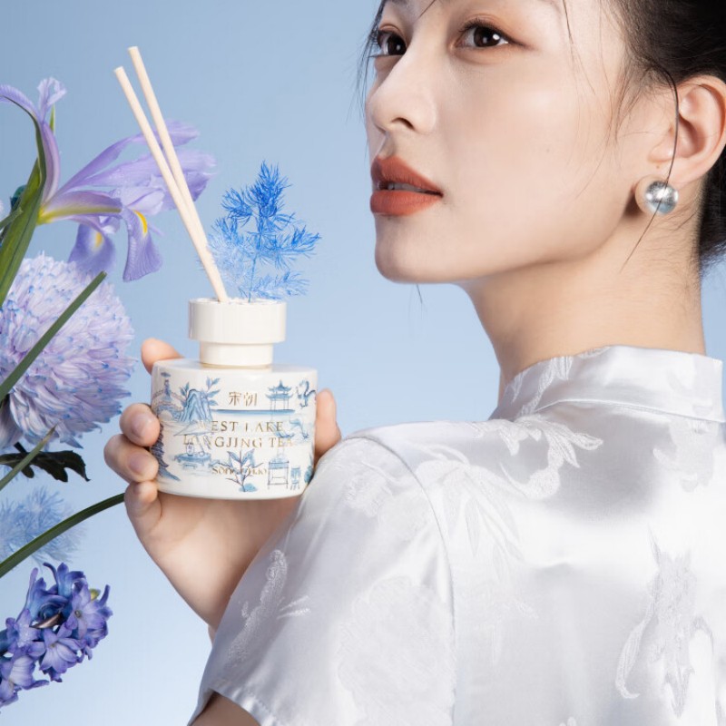 宋朝西湖十景无火香薰120ml+扩香石[西湖龙井礼盒]高清大图