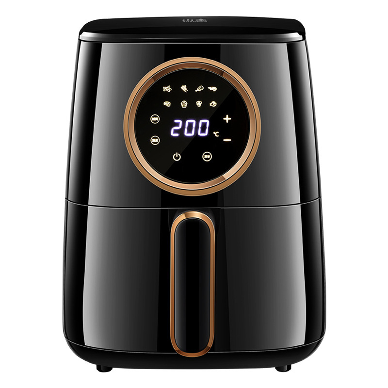 山本空气炸锅4.5L大容量智能多功能无油烟黑色S-3008TS