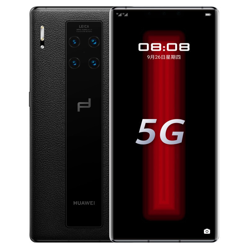 [全国25城市闪送]华为mate30 RS 5G版保时捷全网通 玄黑 5G全网通12G+512G Mate20rs/mate30RS保时捷系列