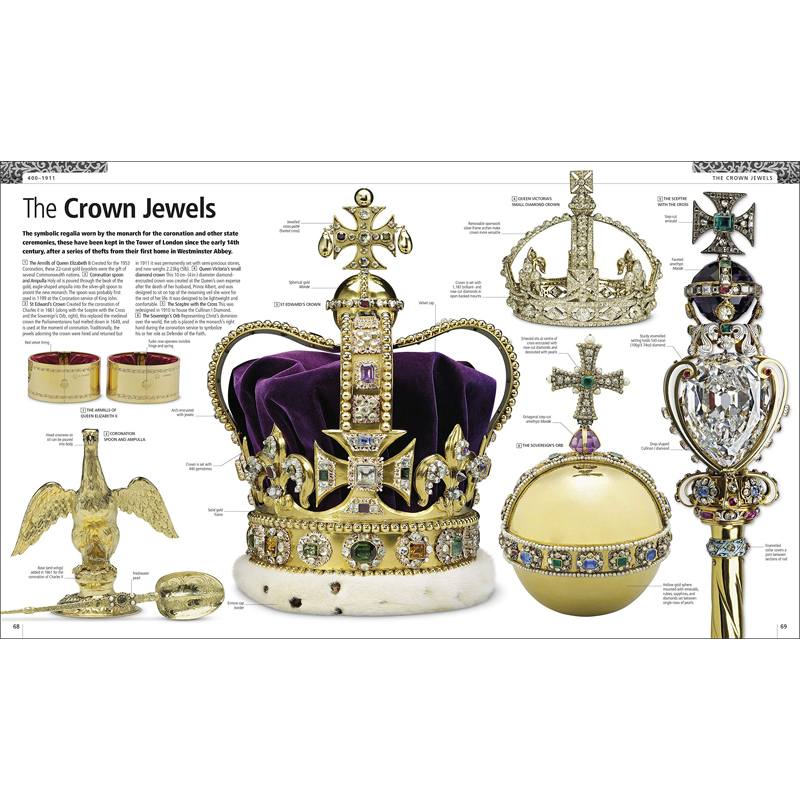 [正版]英国女王伊丽莎白二世和王室历史图解 英文原版 Queen Elizabeth II and the Royal