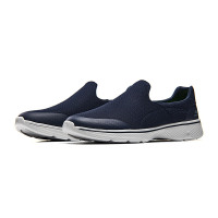 Skechers斯凯奇男士健步鞋2018春季新款Go Walk 4一脚套低帮透气运动综合训练鞋 54152/NVGY海军蓝色+灰色 41码