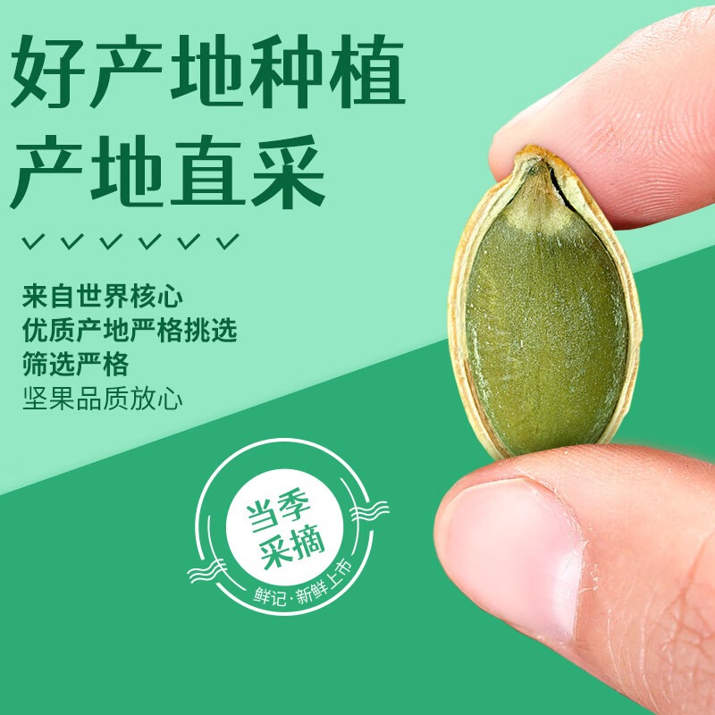 鲜记 盐焗南瓜子 348g_高清大图