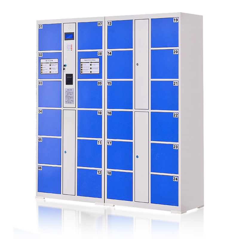 臻远工厂车间电子存包柜智能储物柜寄存柜刷卡条码自编投币型储物柜