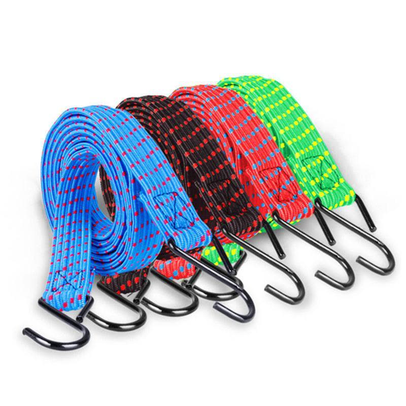 1.2米混色随机发(买1送1) 电动车摩托车后备箱自行车绑带皮筋捆绑绳松紧绑货带弹力行李绳子图片