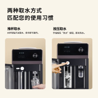 志高安心系列饮水机上置式家用立式快速加热上置水桶饮水机YRS-5-7(192) 咖色 温热型