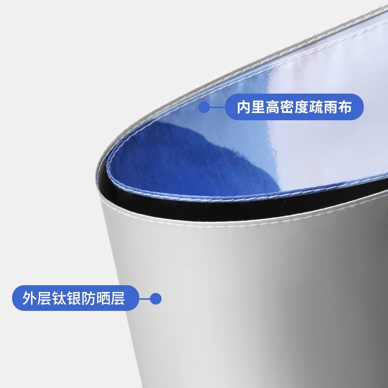 美度2022年新款三折双层银胶太阳伞晴雨两用遮阳伞插画风雨伞M3105