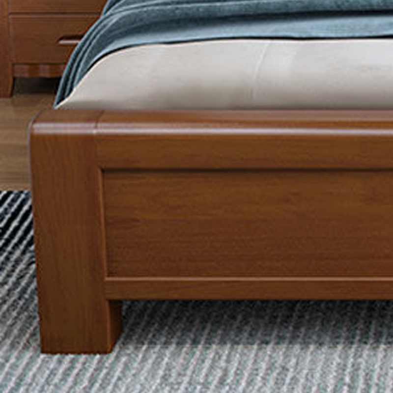 臻远ZY-SMC-122 现代简约实木床双人床 1.8米气压高箱高清大图