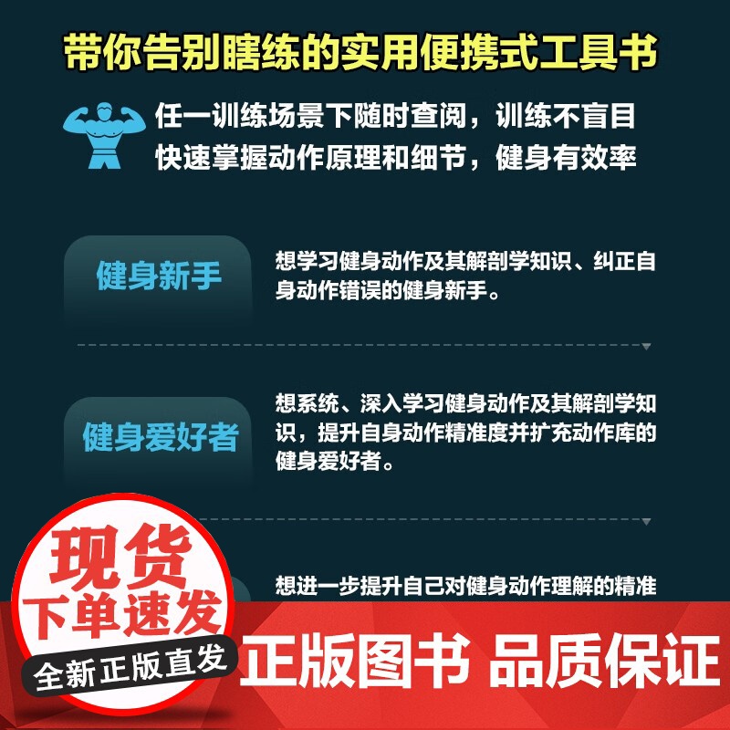 核心训练彩色图谱 口袋版 人邮体育解剖图谱编写组 编 养生高清大图