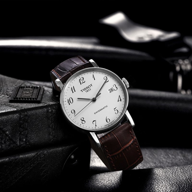 瑞士tissot天梭手表魅时系列机械表男士t1094071603200