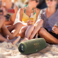 JBL CHARGE5 音乐冲击波五代 便携式蓝牙音箱+低音炮 户外防水防尘音箱 桌面音响 增强版赛道扬声器 薄荷绿