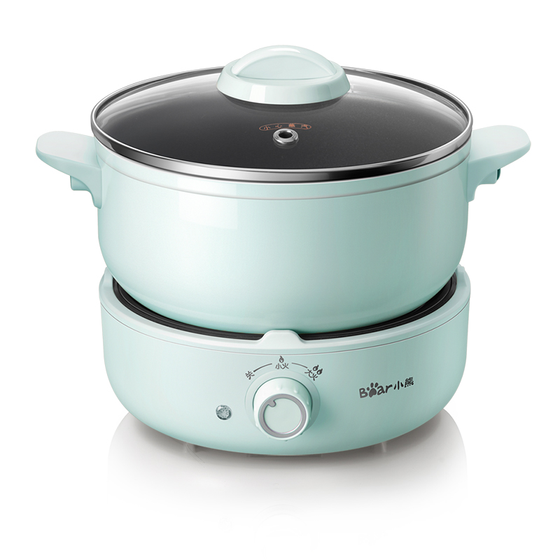 小熊(bear)电火锅不粘锅电炒锅小电锅多功能电热锅电蒸锅电煮锅不锈钢