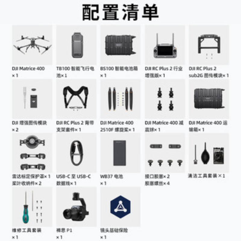 大疆创新(DJI) 专业级行业无人机Matrice 400+禅思P1高清大图