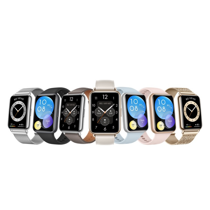 华为/HUAWEI WATCH FIT 2 智能手表运动手表 时尚款 月光白真皮表带 心率血氧压力睡眠监测 专业健康 1.74英寸高清焕彩全面屏 蓝牙通话 10天长续航