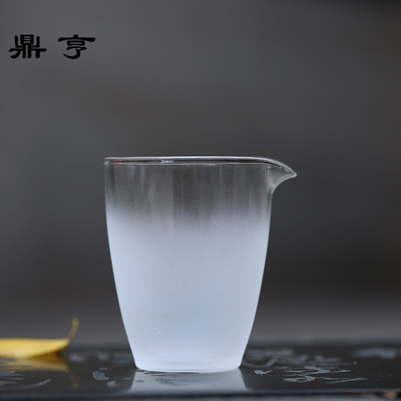 鼎亨日式手工整套功夫茶具云雾耐热玻璃盖碗公道杯品茗杯礼盒套装