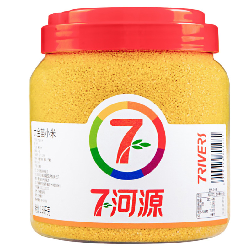 七河源 大金苗小米1.38kg 国产食品 粮油 杂粮 小米 五谷 粗粮 粥米 大桶装 大米伴侣