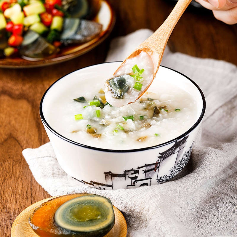 礼盒装[神丹]松花溏心鸭皮蛋 10枚 无铅工艺松花皮蛋溏心松花蛋散装鸭皮蛋凉拌菜非真空高清大图