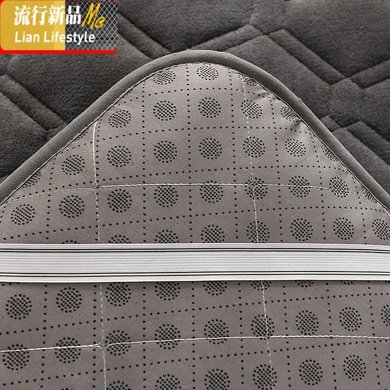 床垫冬季加厚保暖水晶绒床褥榻榻米学生宿舍加厚海绵垫子租房专用 三维工匠图片