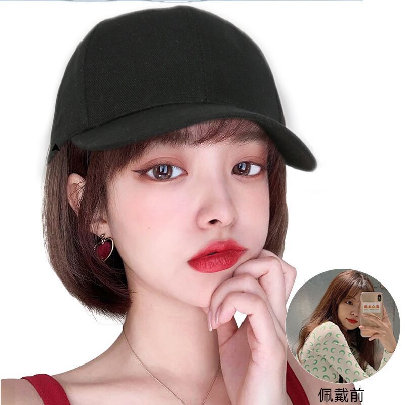 盛世尼曼假发帽子女短发网红波波头帽子带假发一体女春夏时尚短发全