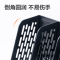 得力(deli) 78981黑色4联带笔筒收纳桌面文件框办公室桌面多层资料架多功能镂空文件架