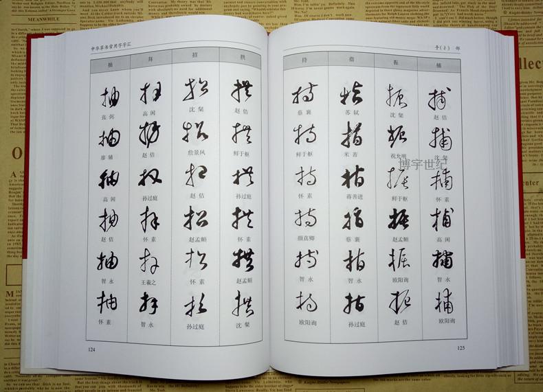 [正版] 中华草书大字典常用字字汇 含 孙过庭 智永 怀素 王羲之 黄庭坚 米芾 虞世南 王铎 傅山文天祥等毛笔书法字高清大图